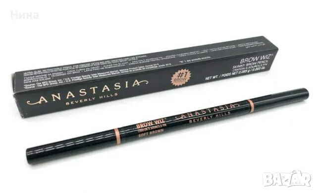Молив за вежди Anastasia Beverly Hills Brow Wiz- Ebony., снимка 3 - Декоративна козметика - 47442246