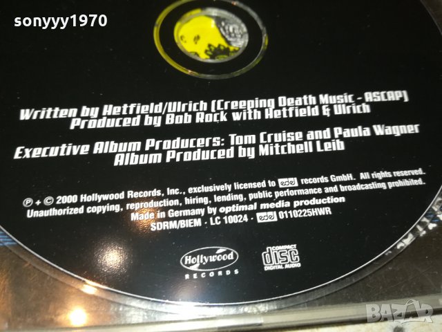 METALLICA CD-MADE IN GERMANY SWISS 1811211902, снимка 13 - CD дискове - 34852848