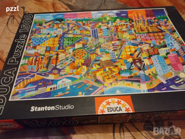 Пъзел "Barcelona" Philip Stanton 2014г. Educa 1500 части, снимка 1