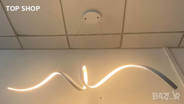 Layering 88 LED висяща лампа за трапезария, димируема с дистанционно, снимка 6 - Лед осветление - 49636777