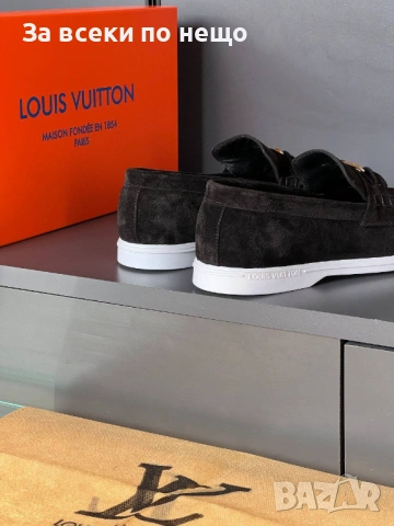 Louis Vuitton Мъжки Ежедневни Обувки Естествена кожа Луис Витон - Налични Различни Цветове Код E1279, снимка 10 - Ежедневни обувки - 53756280