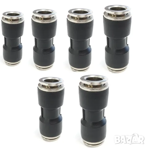 Комплект 6 прави бързи връзки Ø4–12 mm