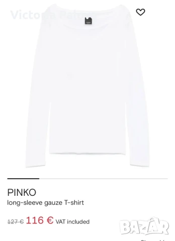 PINKO Италия оригинал интересна бяла блуза, снимка 10 - Корсети, бюстиета, топове - 50857496
