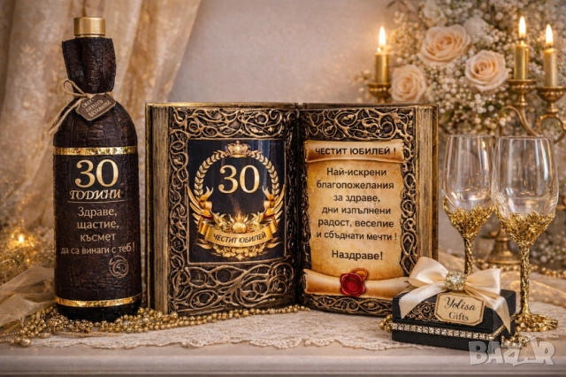 Оригинален подарък за 50 години юбилей и всички кръгли годишнини : 30, 60, 70 и 80 години, снимка 2 - Подаръци за юбилей - 53616147