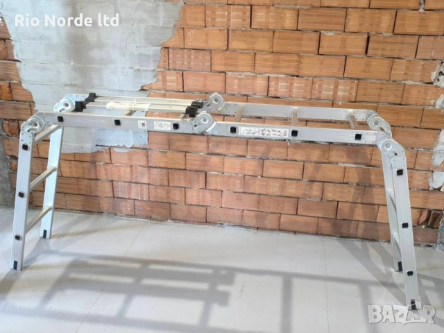 Стълба 4х3 мулти алуминиева 150кг 3,7м, снимка 4 - Други инструменти - 53563416