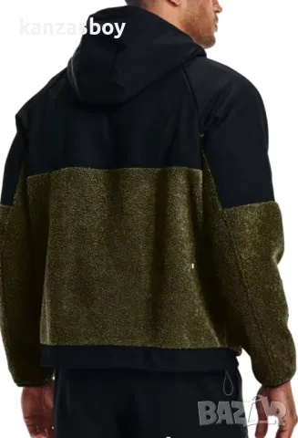 Under Armour Men's Mission Boucle Anorak - мъжко шерпа яке КАТО НОВО 2ХЛ УГОЛЕМЕНО, снимка 3 - Якета - 47960302