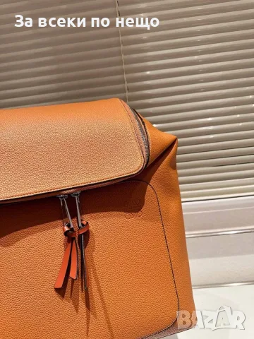 Loewe Луксозна Кафява Кожена Раница Код DST82, снимка 2 - Раници - 56124200