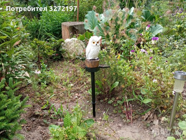 Соларна лампа, LED, Бухал , снимка 8 - Соларни лампи - 41626291