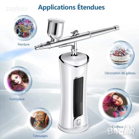 Пистолет за пръскане Aerograph Airograph Високопрецизен мини пистолет за пръскане, снимка 4 - Други инструменти - 49608791