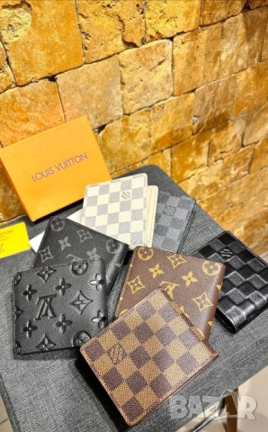 портмонета от естествена кожа в кутия louis vuitton , снимка 8 - Портфейли, портмонета - 52022945