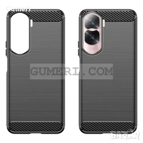 Honor 90 Lite Противоударен Силиконов Гръб Карбон, снимка 2 - Калъфи, кейсове - 42203799