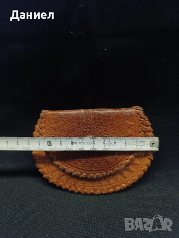 Ретро кожено портмоне , снимка 2 - Портфейли, портмонета - 52430420