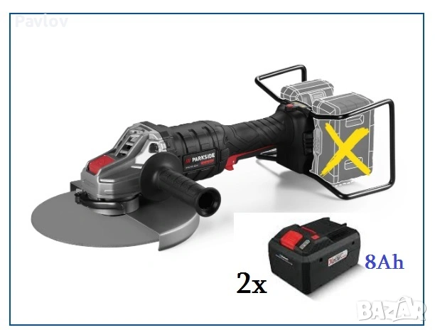 Ъглошлайф безчетков Parkside Performance 40V = 5г гар-я