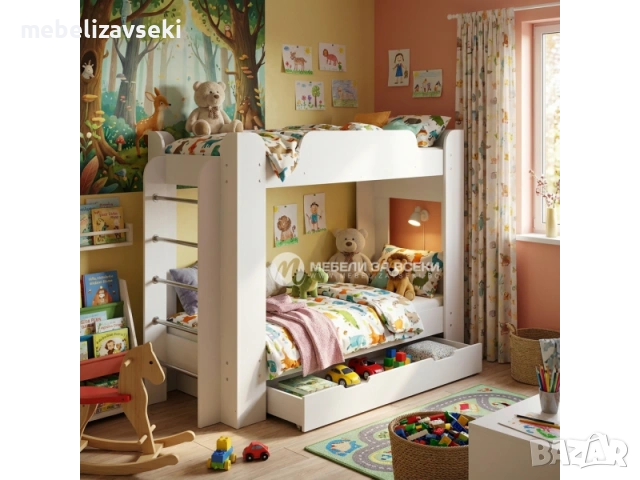 Ново! Двуетажно легло Компанит Твикс + 2 матрака