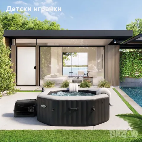 Джакузи Intex PureSpa Jet Bubble, 4 места, 201 х 71 см, 120 струи, LED дисплей и Wi-Fi управление, снимка 2 - Други - 49899528
