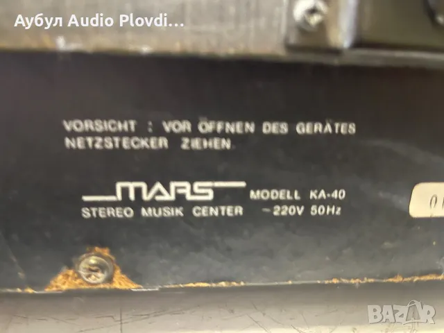 Стерео система MARS KA-40 с грамофон, касетофон и радио, миксер, снимка 9 - Аудиосистеми - 50334407