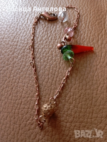 Винтидж дамска гривна ръчна изработка , снимка 3 - Гривни - 51481534