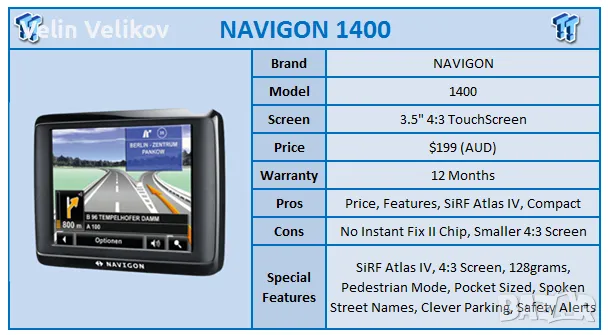 GPS Navigon 1400 1024MB, снимка 2 - Аксесоари и консумативи - 47862420