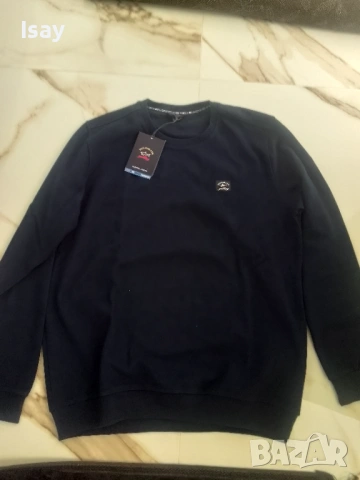 Мъжки пуловер Паул Шарк в тъмно син цвят 3ХЛ последен размер , снимка 4 - Пуловери - 52204346