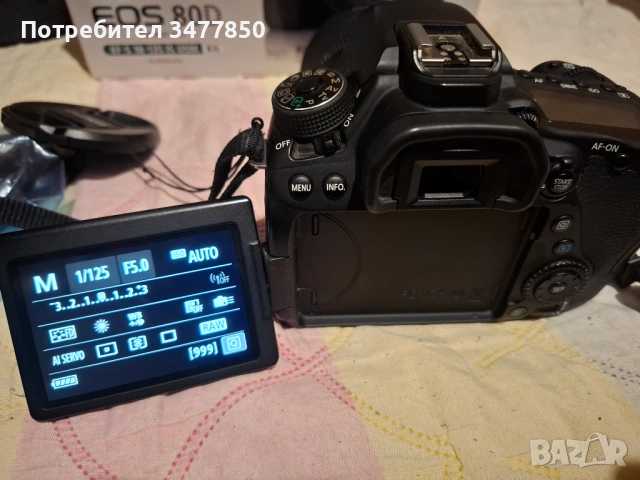 Фотоапарат Canon 80D, снимка 4 - Фотоапарати - 53832691