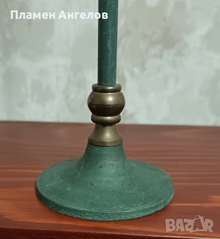 Винтидж, ретро месингов свещник. , снимка 4 - Декорация за дома - 52684611
