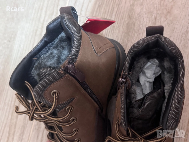 Чисто нови ботуши с подплата номер 43, снимка 3 - Мъжки ботуши - 52756471