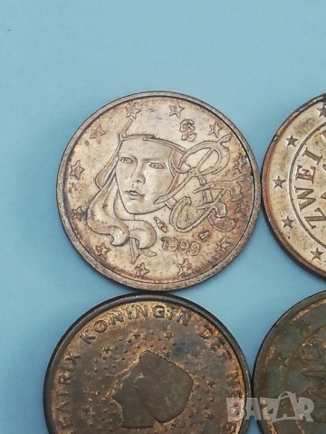 лот от 2 евро цент различни държави, снимка 2 - Нумизматика и бонистика - 48030744