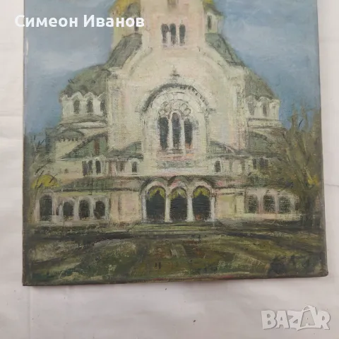 Интересна стара картина Александър Невски подписана  SG2009, снимка 4 - Картини - 47576276