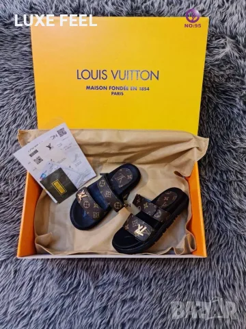 Louis VUITTON 🤍Дамски Чехли 36-41, снимка 2 - Чехли - 55781761
