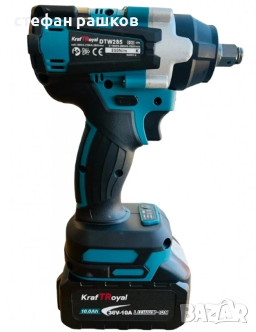 Комбиниран безчетков акумулаторен ударен гайковерт-винтоверт 36V 10Ah 850 N/m, снимка 3 - Винтоверти - 48227871