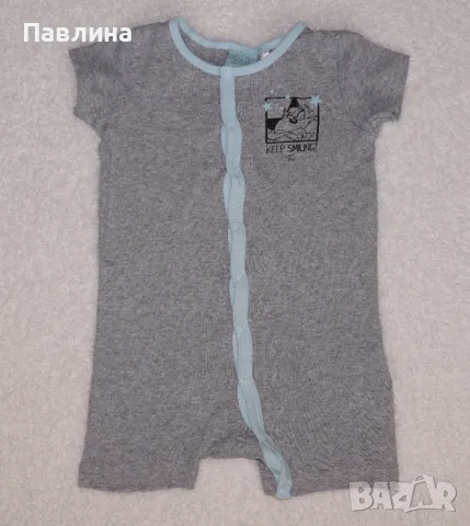 Две Летни Пижамки Looney Tunes - 9-12m, снимка 5 - Бебешки пижами - 49049409