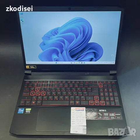 Лаптоп Acer - Aspire AN515-57 RTX3050