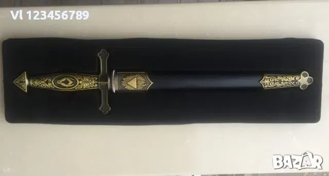 Колекционерски масонски кинжал, змийско острие, KIRS, снимка 2 - Колекции - 49587304