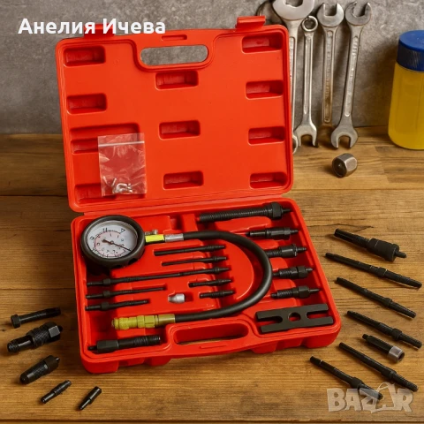 Комплект за тест на компресия на дизелови двигатели , снимка 2 - Аксесоари и консумативи - 50746375