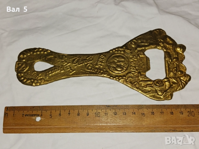 Огромна стара бронзова отварачка . РЯДКА, снимка 3 - Антикварни и старинни предмети - 52938413