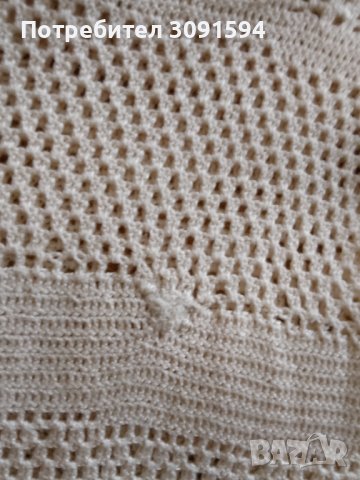  рокля плетена на една кука цвят екрю  памук, снимка 4 - Рокли - 41658110