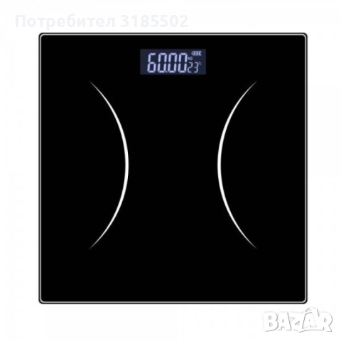 Кантар за тегло дигитален,батерии 2хААА, LCDекран, 180кг., черен, звезди, бял мрамор, снимка 8 - Други спортове - 51487794