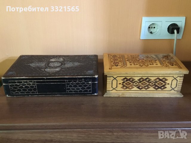 Дървени кутии, снимка 1 - Антикварни и старинни предмети - 39721280