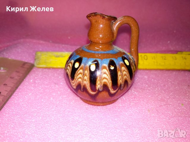 КЕРАМИЧНО БЪРДУЧЕ КАНИЧКА РЪЧНА МАЙСТОРСКА ИЗРАБОТКА ТРАДИЦИОНЕН ЕТНО СУВЕНИР ГЛЕДЖОСАНА ГЛИНА 42887