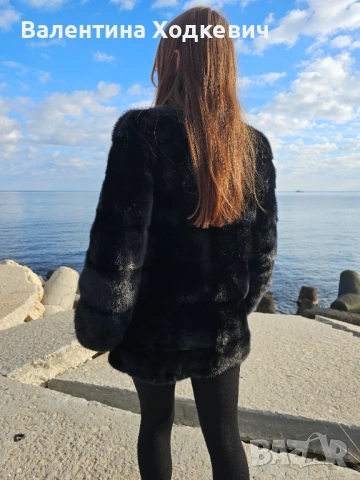 Шикозно палто от норка Black Diamond, снимка 7 - Палта, манта - 53592546