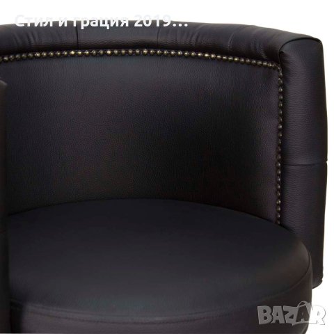 Козметичен стол - табуретка с облегалка Deco - сребриста/черна 49/62 см, снимка 4 - Педикюр и маникюр - 44261599