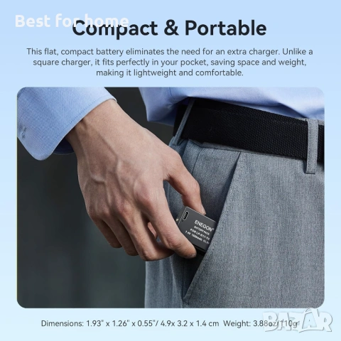 Батерия ENEGON LP-E17 с порт за зареждане тип C, снимка 7 - Друга електроника - 53258883