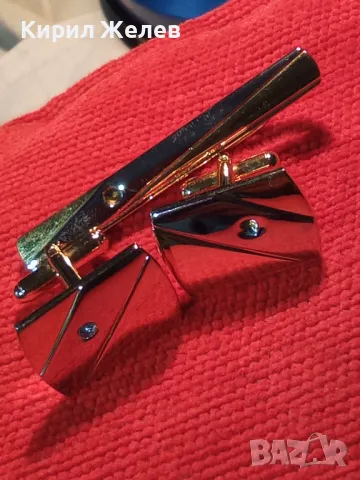 ЛУКСОЗЕН ВИНТИДЖ СТИЛ ПОЗЛАТЕН КОМПЛЕКТ БУТОНЕЛИ и ИГЛА за ВРАТОВРЪЗКА с ФАСЕТИРАНИ ЦИРКОНИ 19563, снимка 14 - Бижутерийни комплекти - 46774744