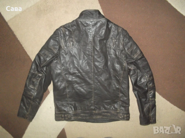 Кожено яке ASOS  мъжко,Л, снимка 4 - Якета - 53012983