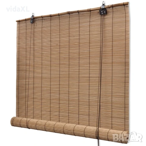 vidaXL Кафява бамбукова роло щора 140х160 см(SKU:241330)