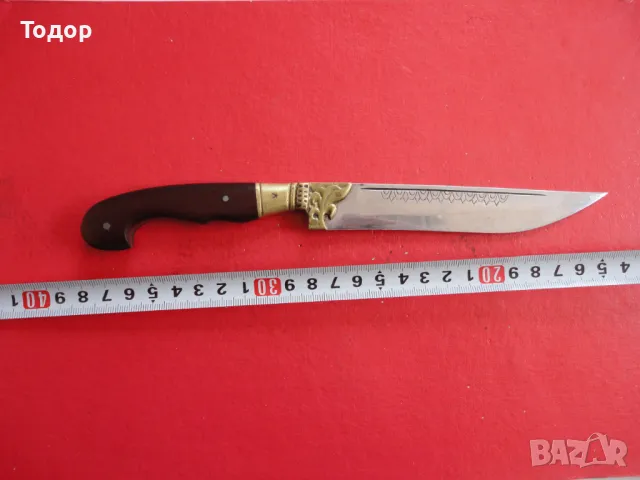 Невероятен нож каракулак гравюри рог 4 