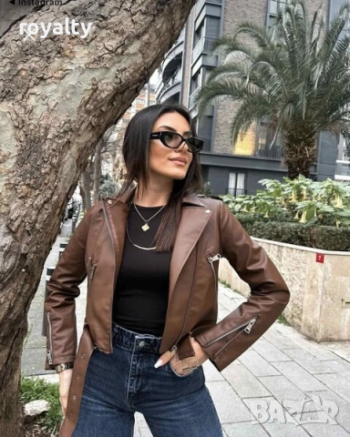 КАФЯВО КОЖЕНО ЯКЕ, снимка 3 - Якета - 52647912