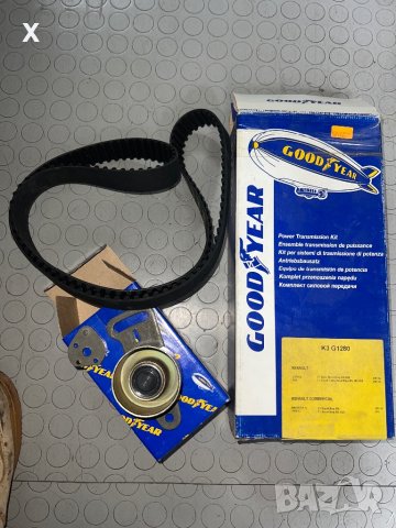 К-т ангренажен ремък K3G1280 RENAULT 1980 - 1996, 2.1 Д, 2.1 TD, 2.1 D, 2.1 Turbo-D, 2.1 D 4x4, снимка 2 - Части - 41387927