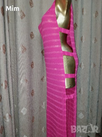  Calzedonia М Дълга,предизвикателна Розова рокля , снимка 2 - Рокли - 42040327