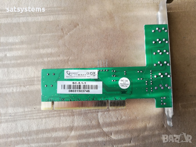 Звукова карта Gembird SC-5.1-1 PCI, снимка 7 - Други - 36164481